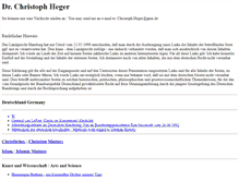 Tablet Screenshot of christoph-heger.de
